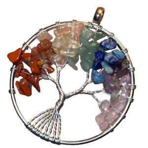 TREE OF LIFE 7 chakra Crystal PENDANT NEW